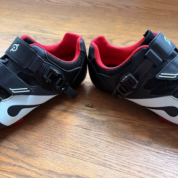 Peloton Shoes Unisex | Black & Red | Size 43 / Men's 10 / Women's 12 | Good Used - Picture 9 of 10